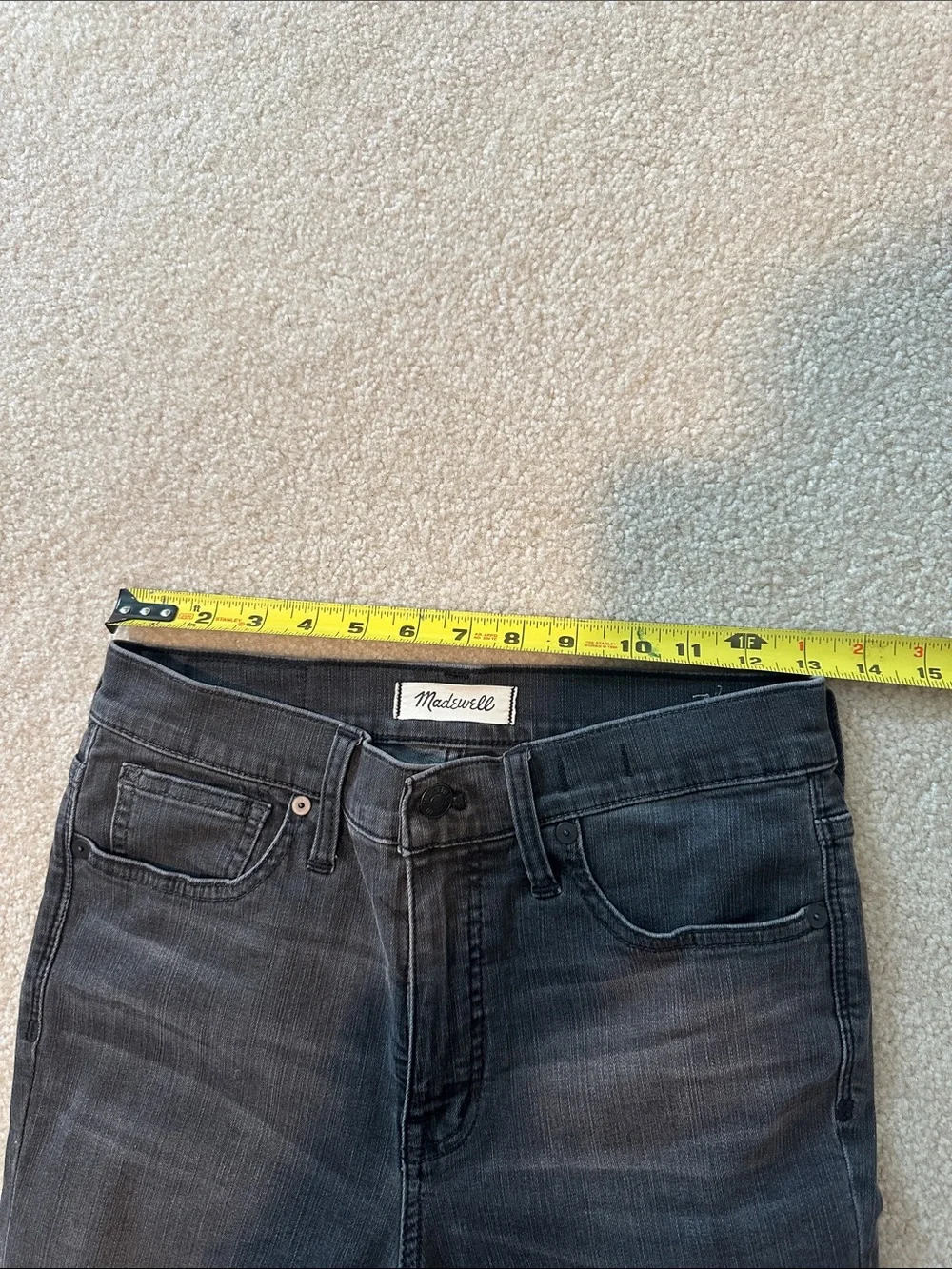 Madewell Black Distressed Skinny Jeans